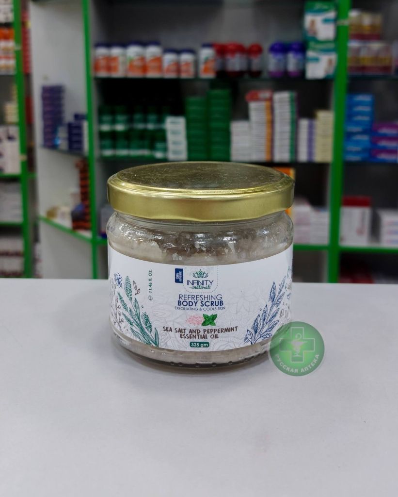 Infinity Refreshing body scrub with sea salt & peppermint essential oil 325 g