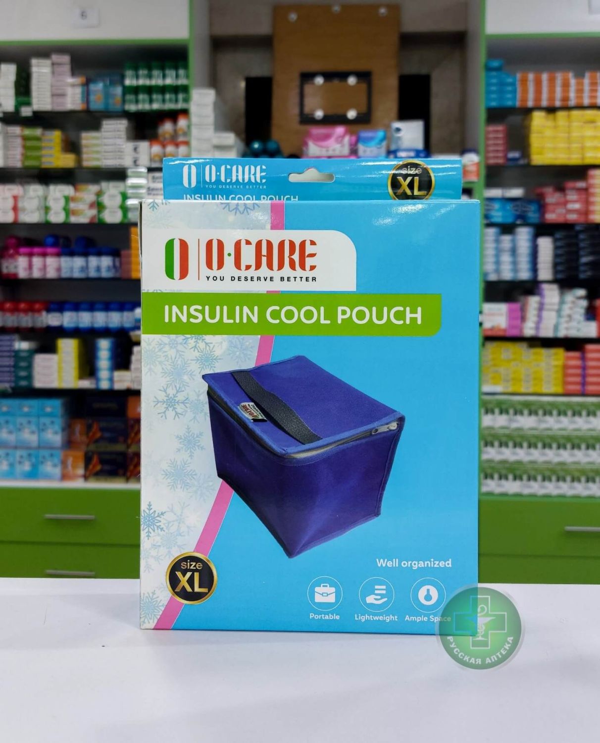 O Care Insulin storage and transport thermal case with triple-layer insulation, size XL 1 pc