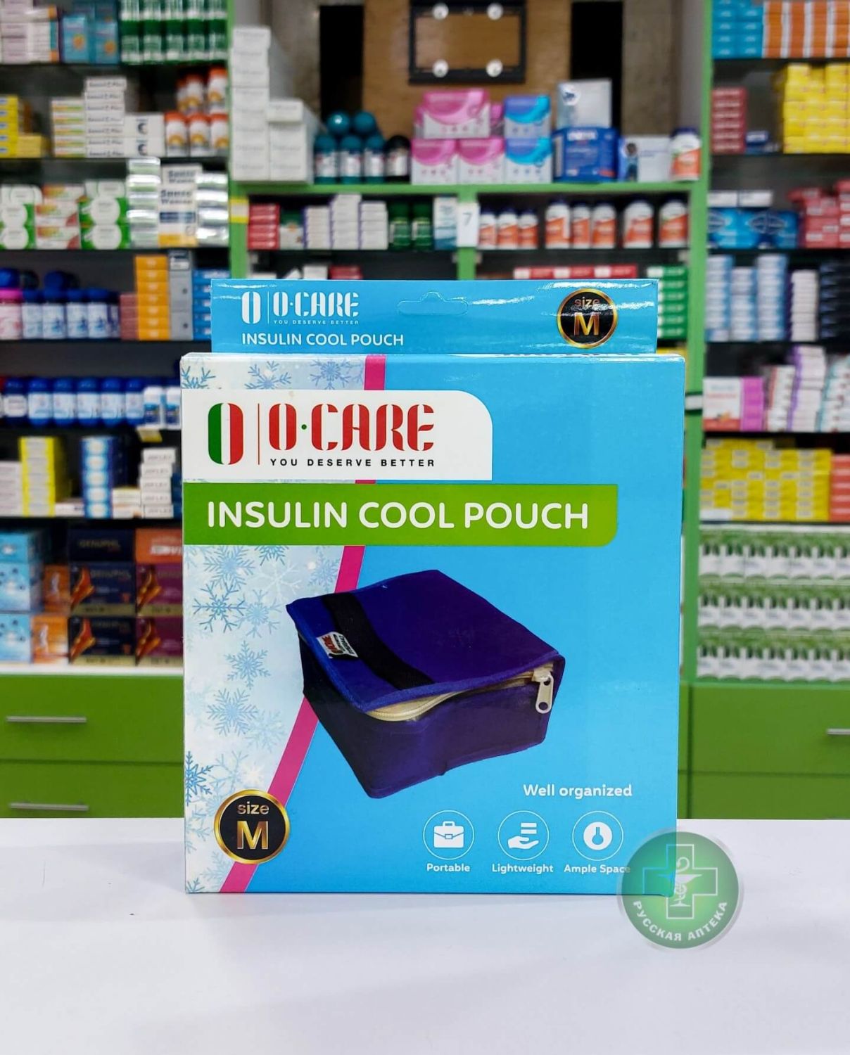 O Care Insulin storage and transport thermal case with triple-layer insulation, size M 1 pc
