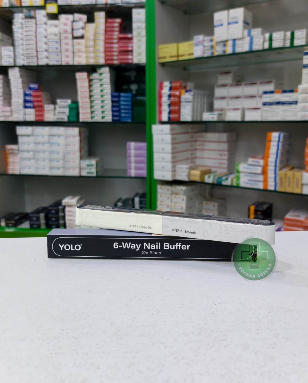 YOLO 6-Way Nail Buffer six-sided 1 piece