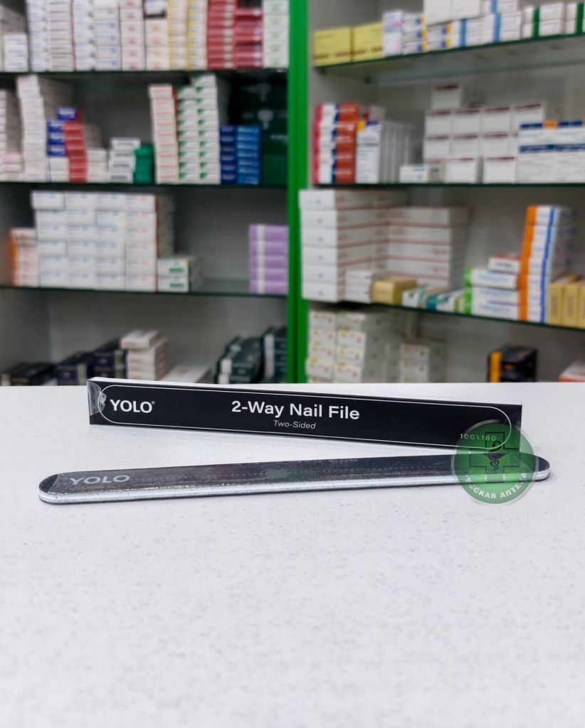 YOLO 2-Way nail file 100/180 grit 1 piece