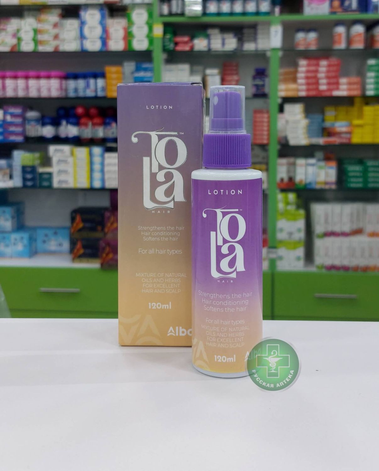 Tola Hair Strengthening scalp lotion with Natural oils & herbal extracts anti-hair loss 120 ml