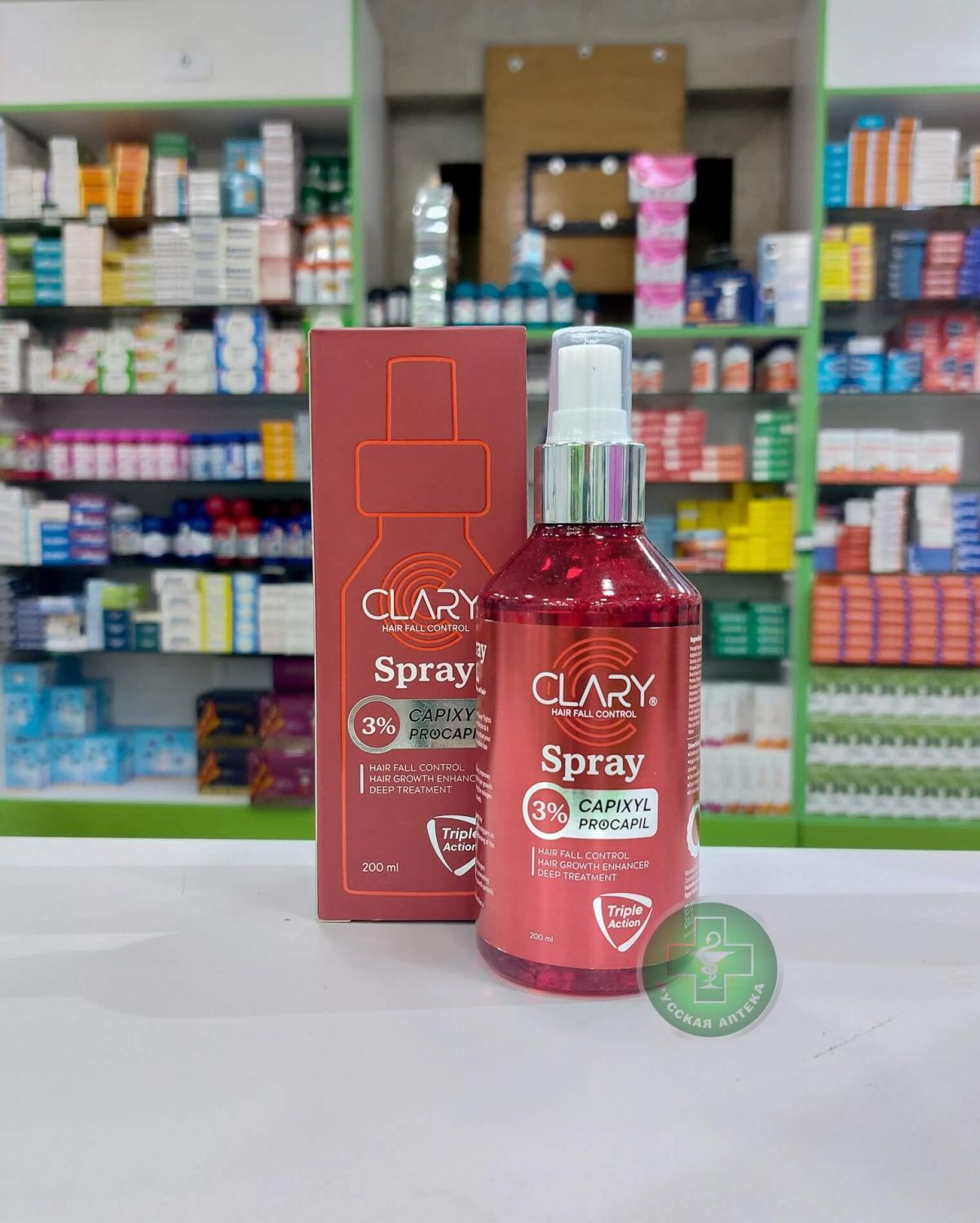 Clary Hair fall control spray with 3% Procapil & 3% Capixyl for hair strengthening and growth 200 ml