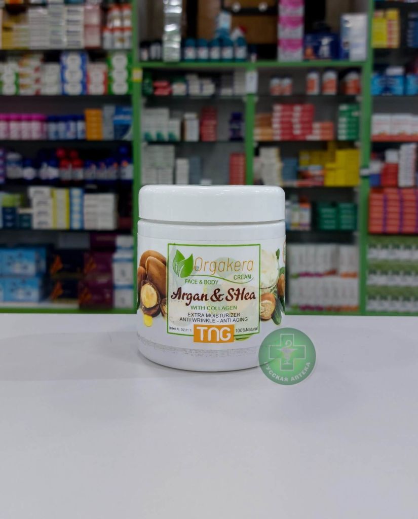 Orgakera Face & Body Cream Argan & Shea with Collagen 300 ml