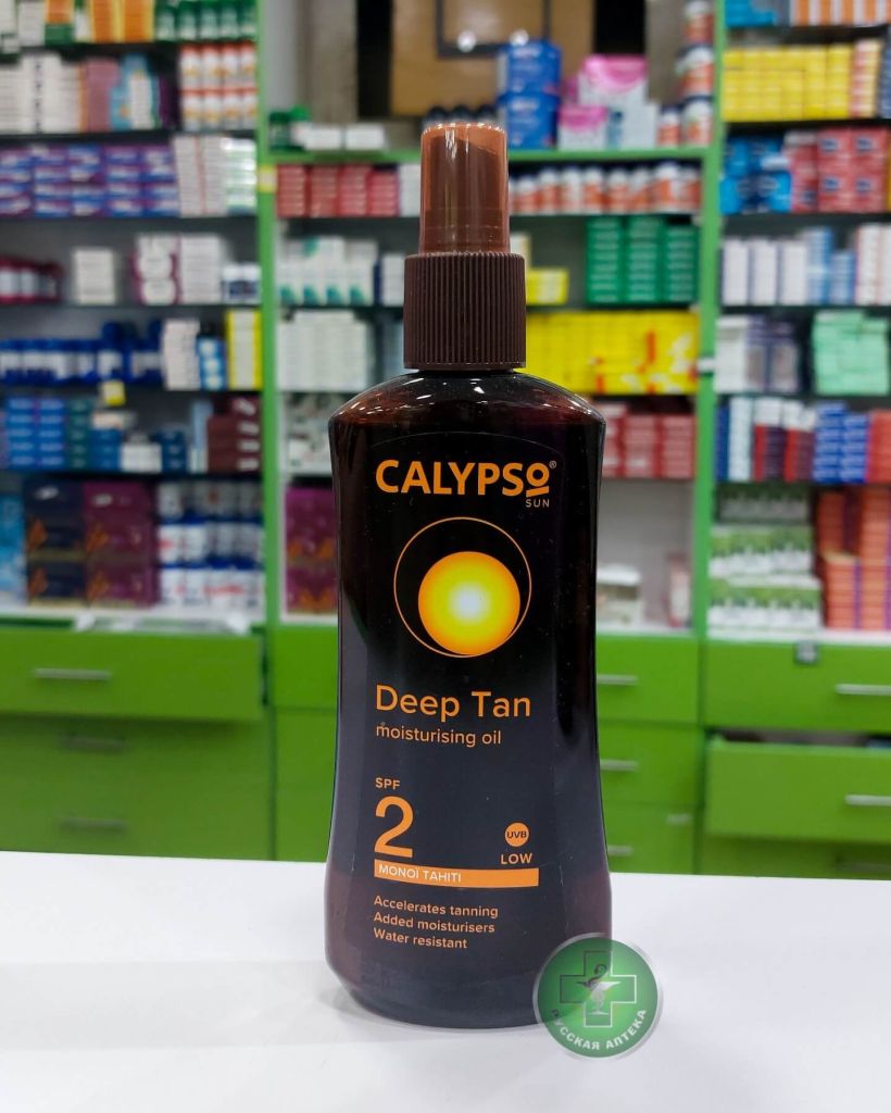 Calypso Sun Deep Tanning Monoi Tahiti Oil SPF2 200 ml