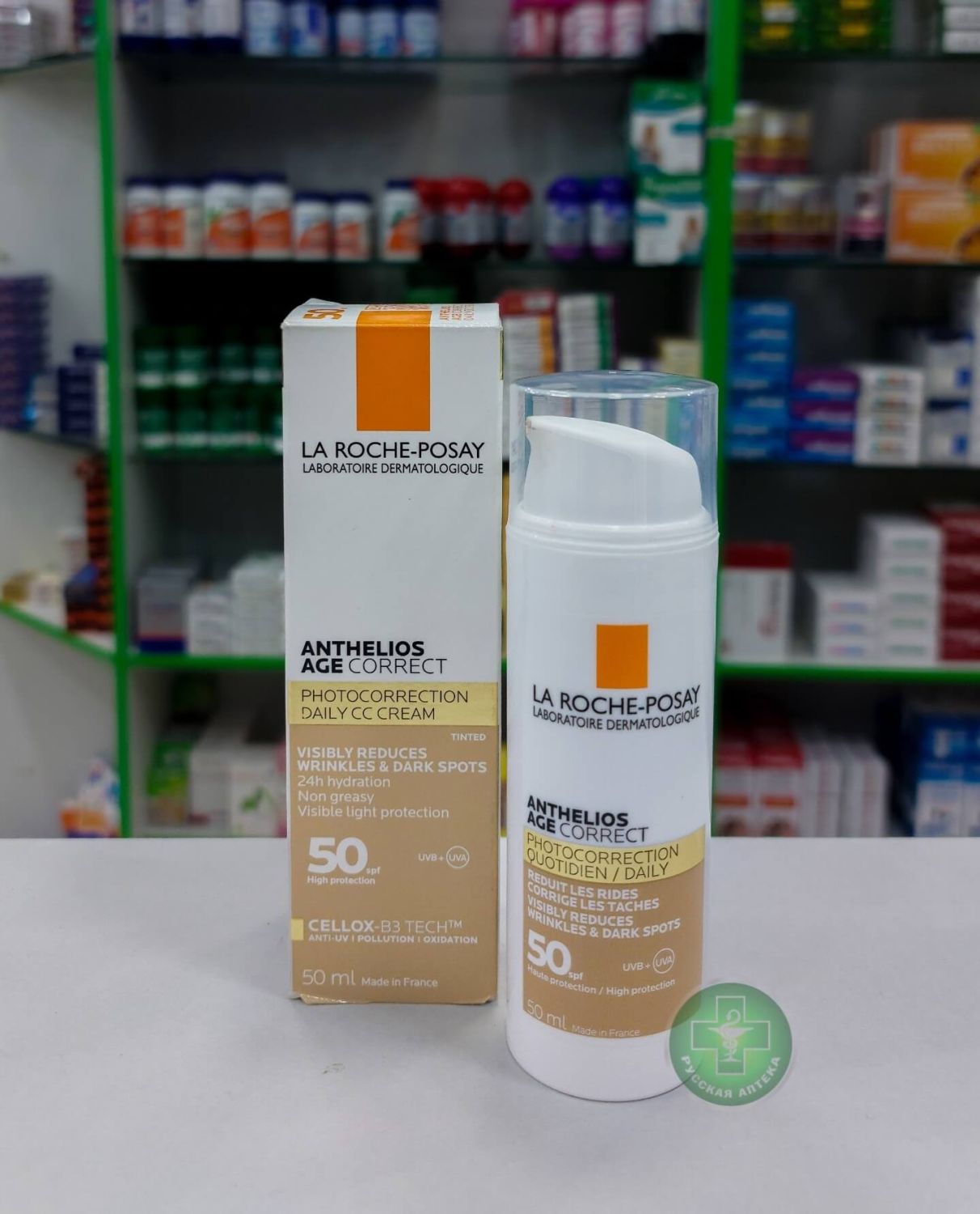 La Roche-Posay Anthelios Age Correct photocorrection daily CC cream SPF50 50 ml