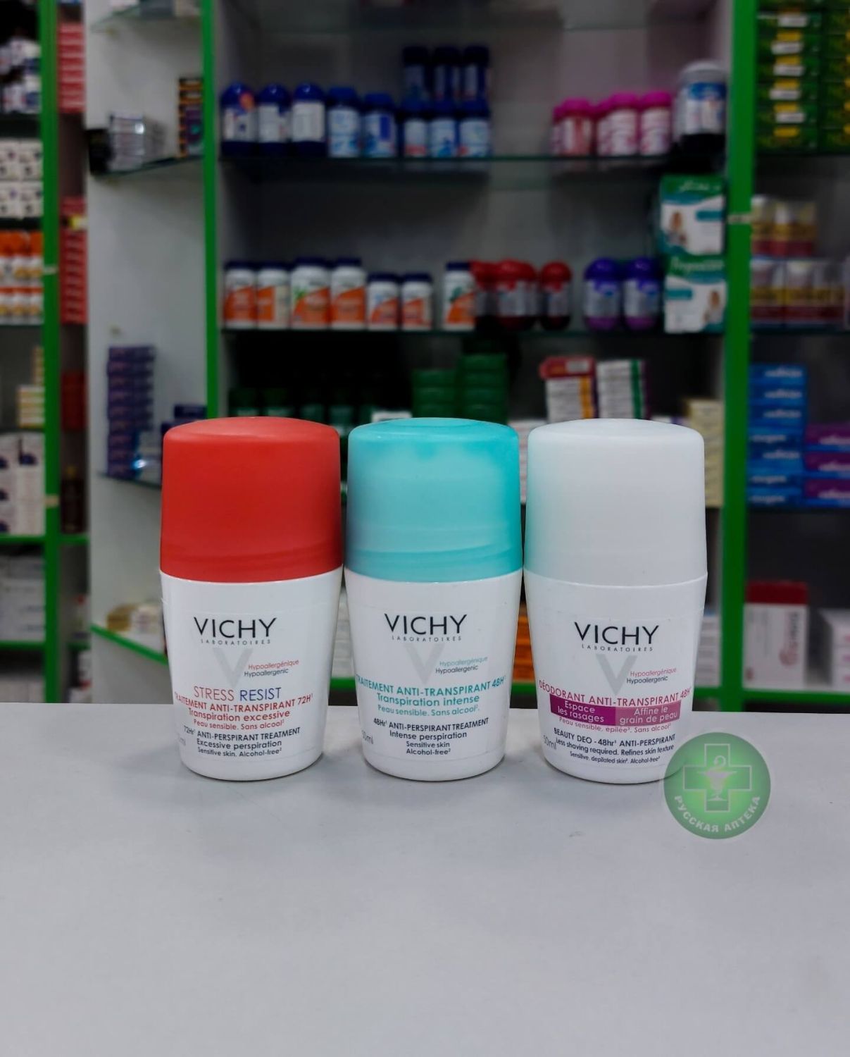 Vichy 48H Anti-Perspirant Treatment Roll-On for intense perspiration and sensitive skin 50 ml
