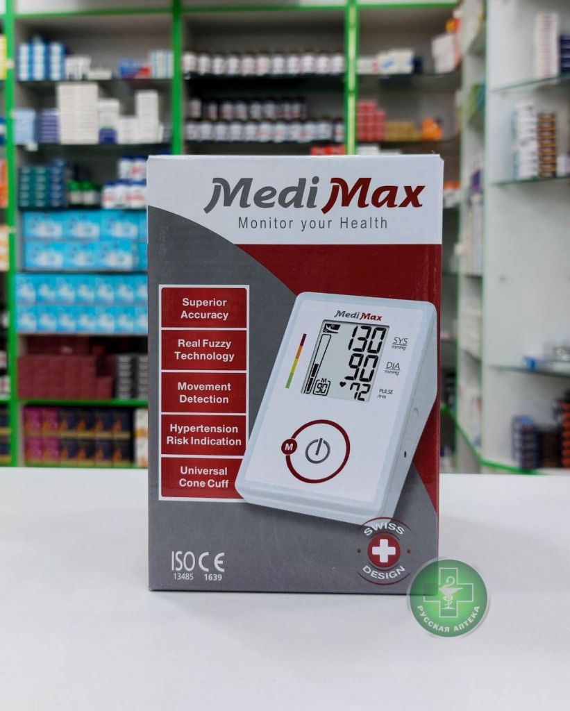 Medimax Automatic blood pressure monitor with measurement memory and hypertension indicator 1 piece