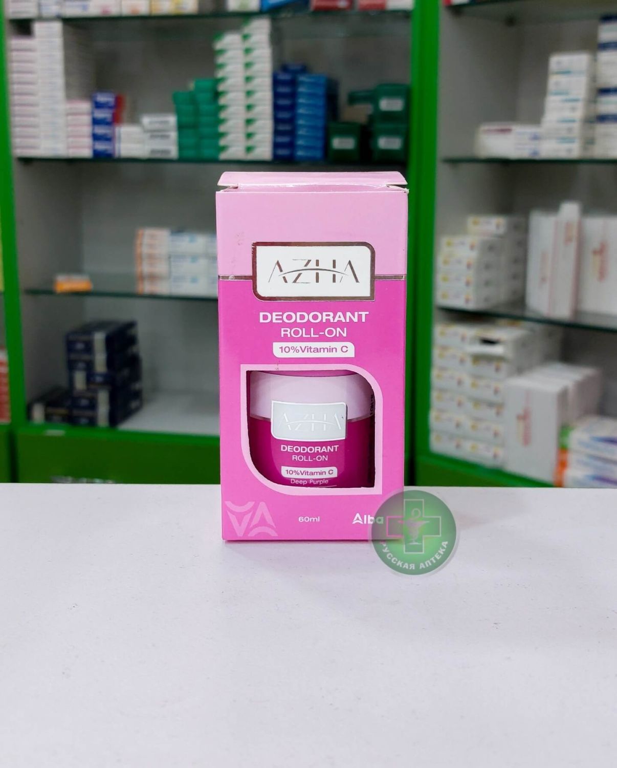 Azha Whitening roll-on deodorant 48h Rose and vanilla 60 ml