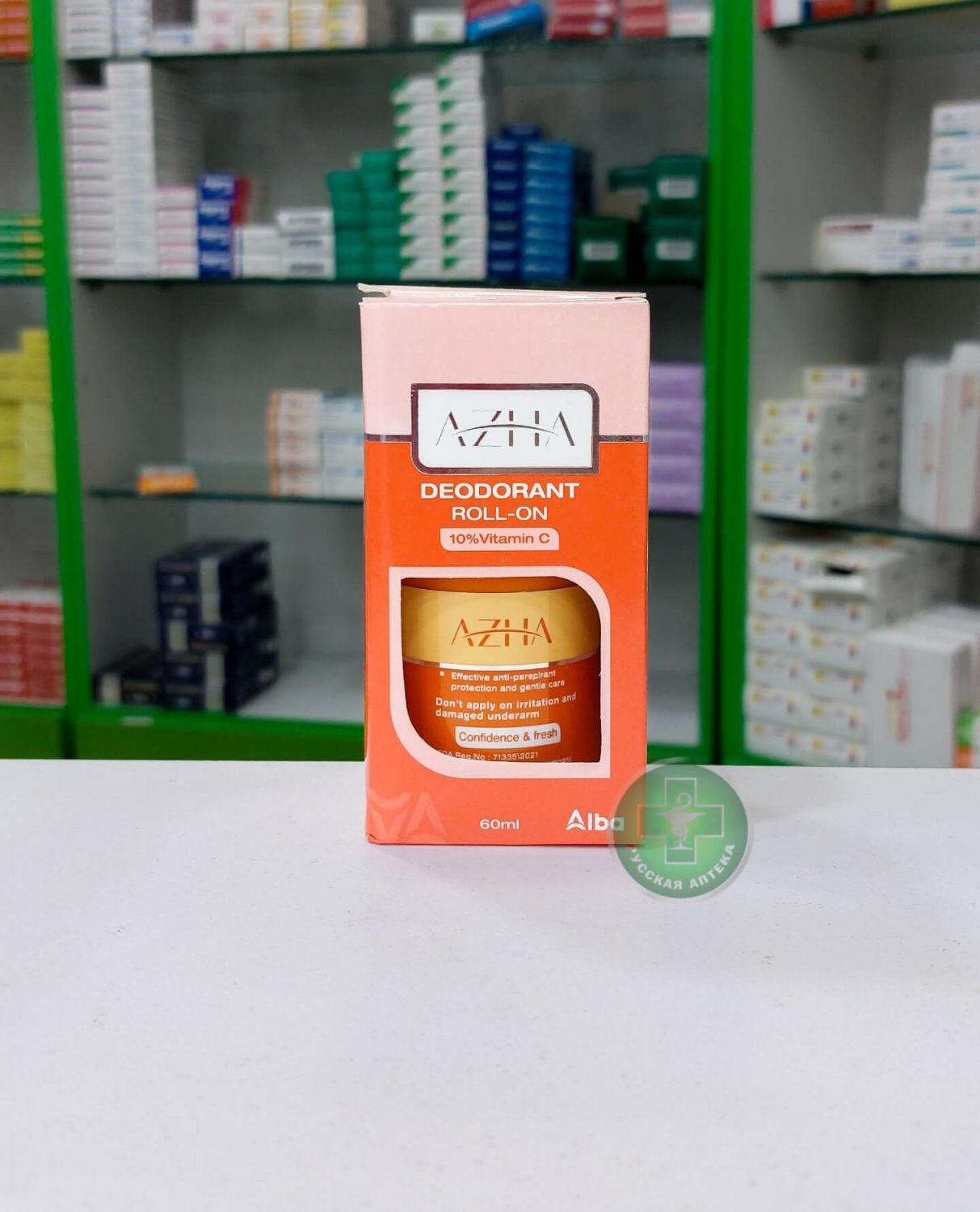Azha Whitening roll-on deodorant 48h See breeze 60 ml