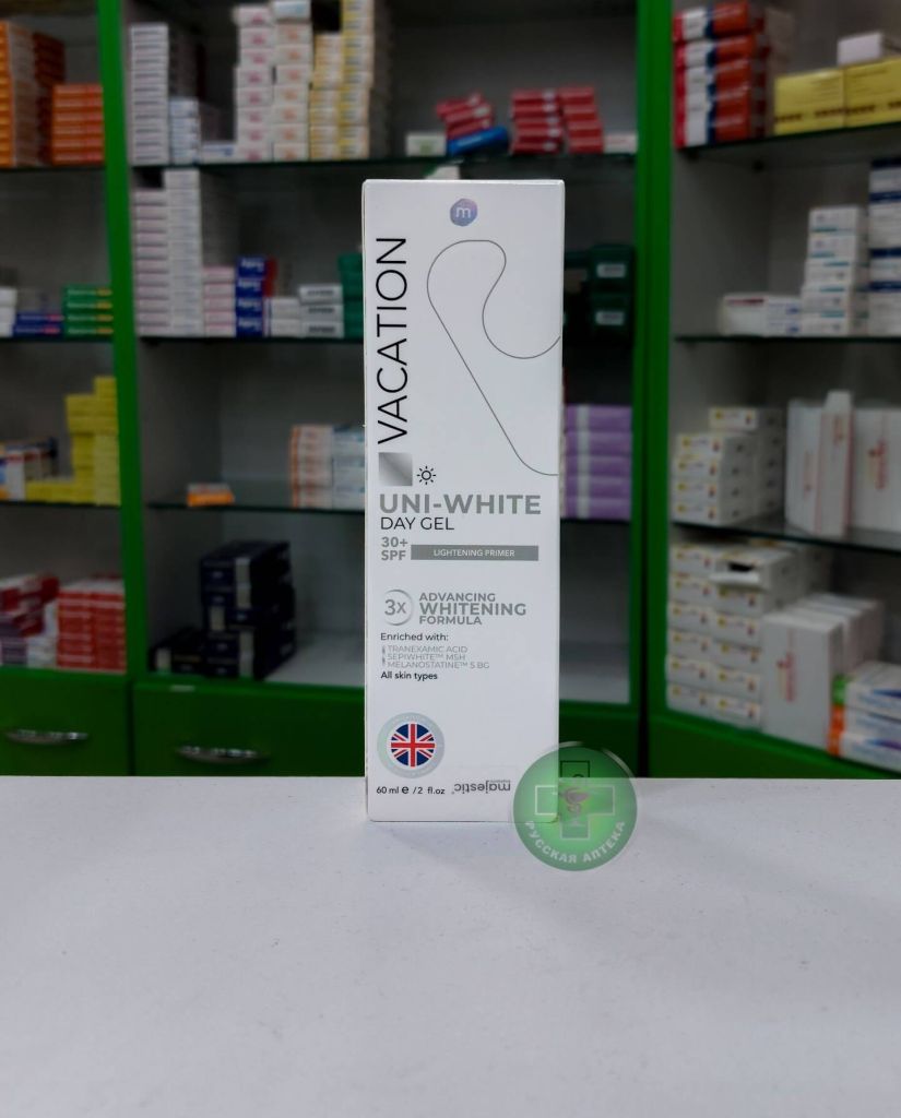 Vacation Uni-white Дневной гель для лица с SPF 30+ 60 мл