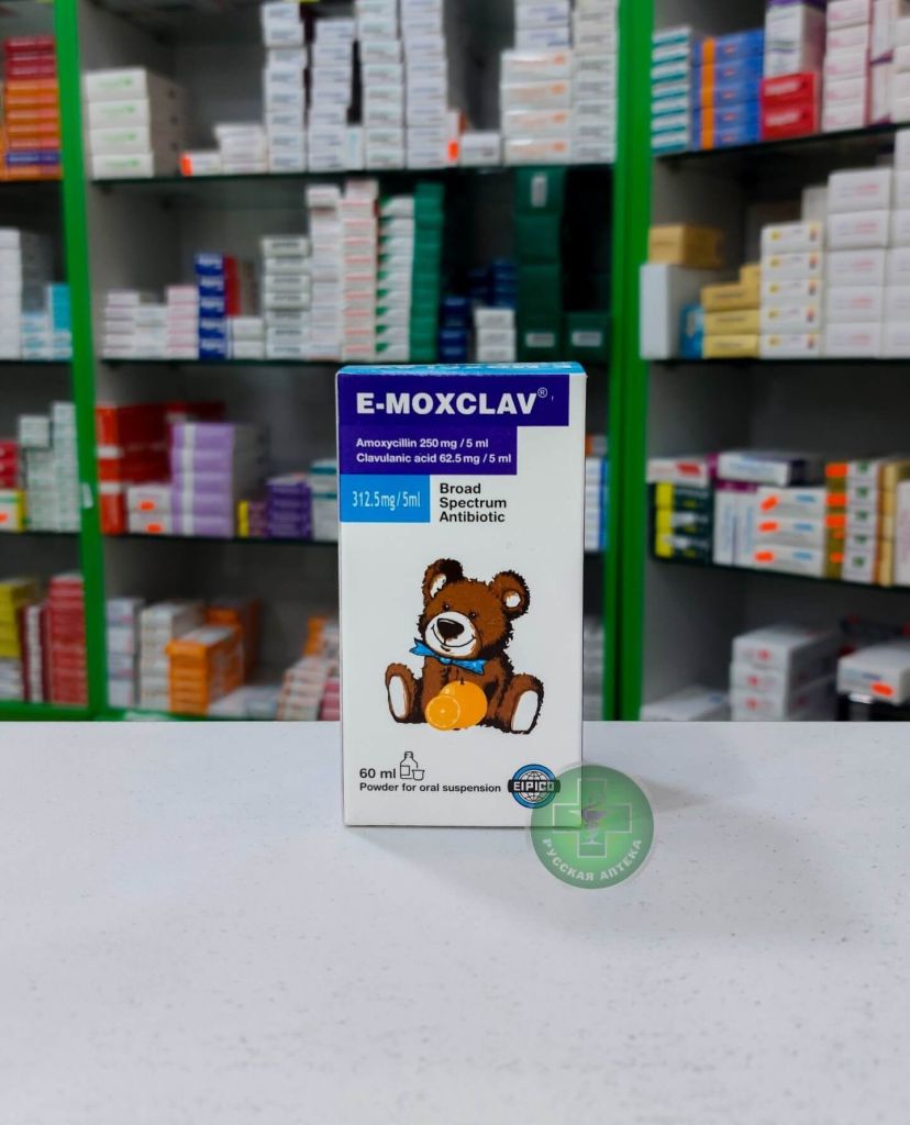 E-Moxclav Suspension 312,5mg/5ml 60 ml