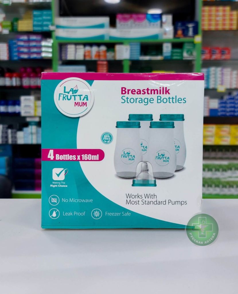 La Frutta Breast milk storage bottles 160 ml 4 pcs