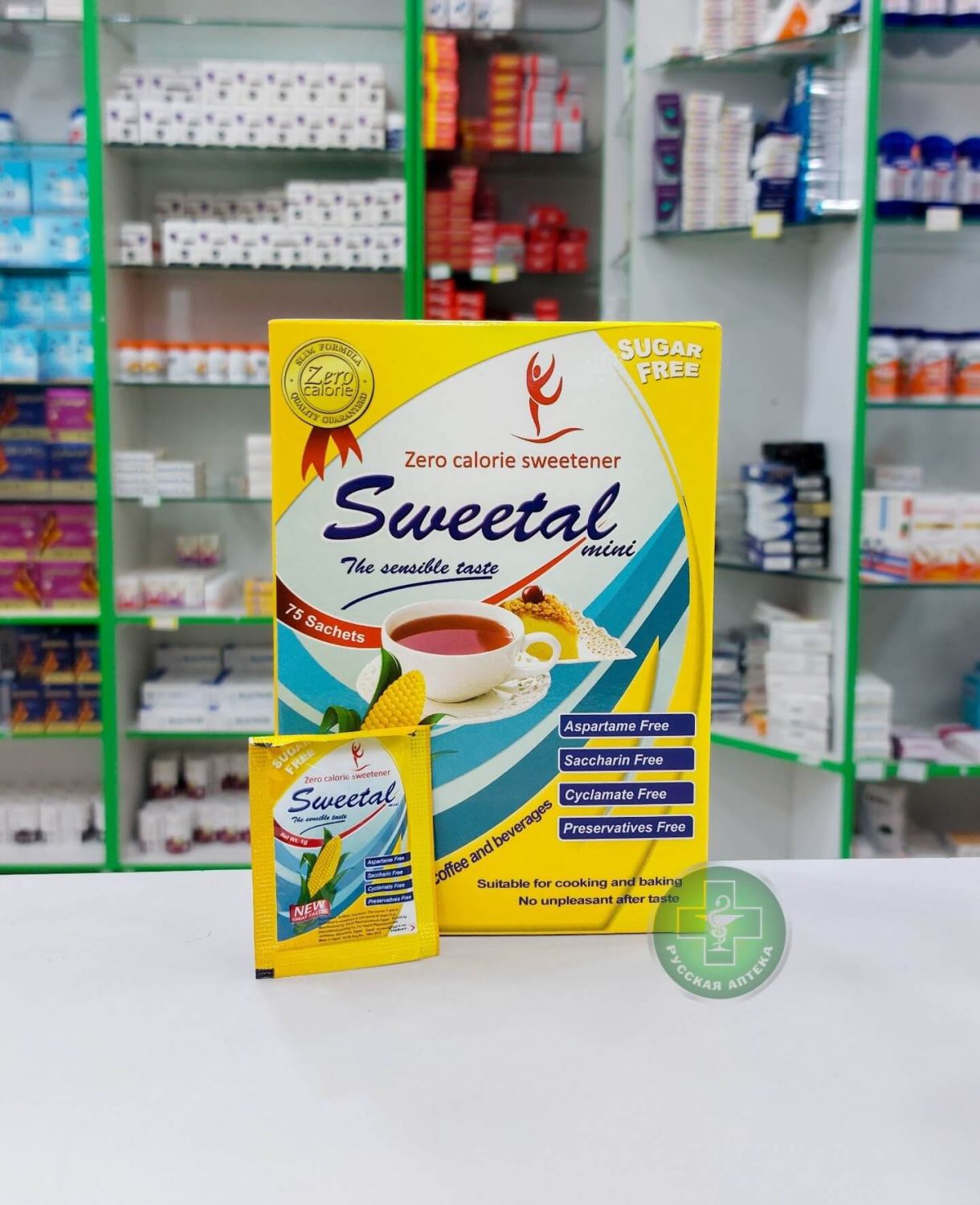 Sweetal Низкокалорийный подсластитель 75 г