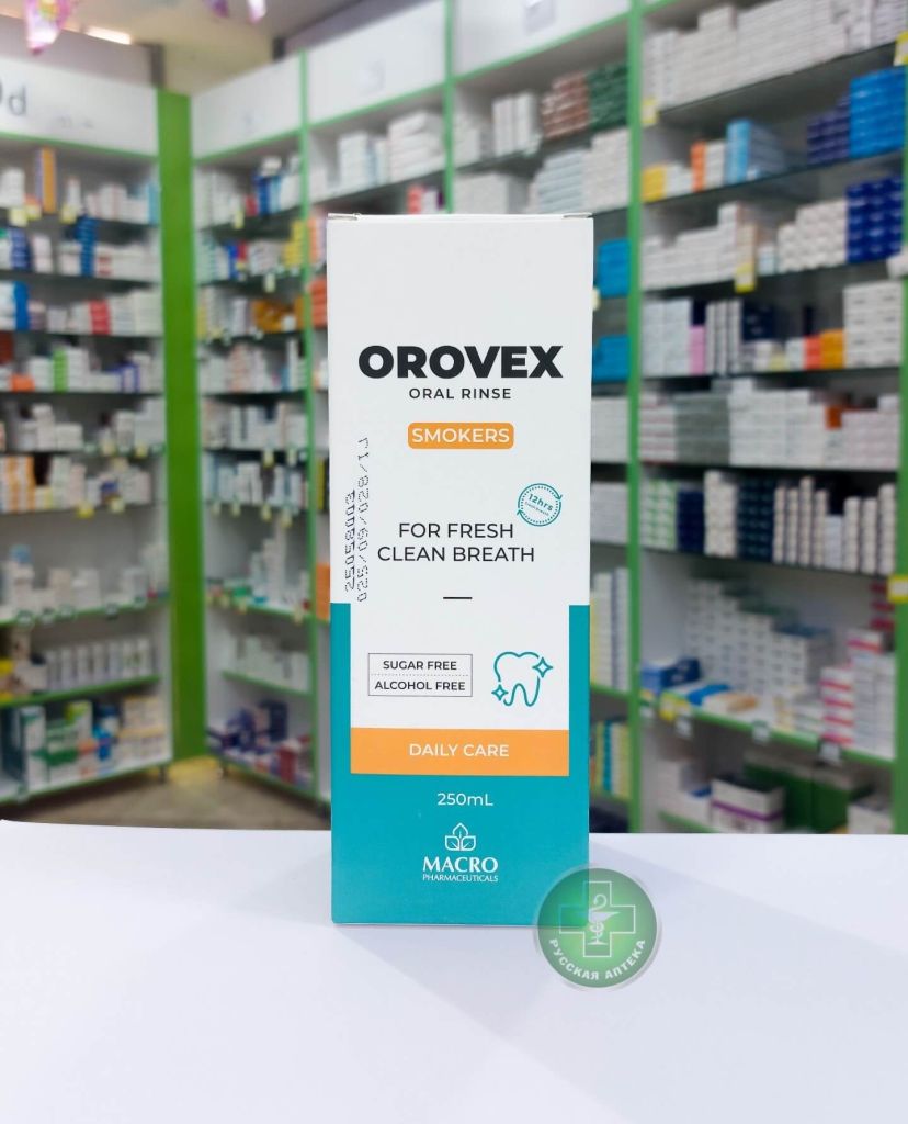 Orovex Mouthwash anti-plaque & tobacco odor control 250 ml
