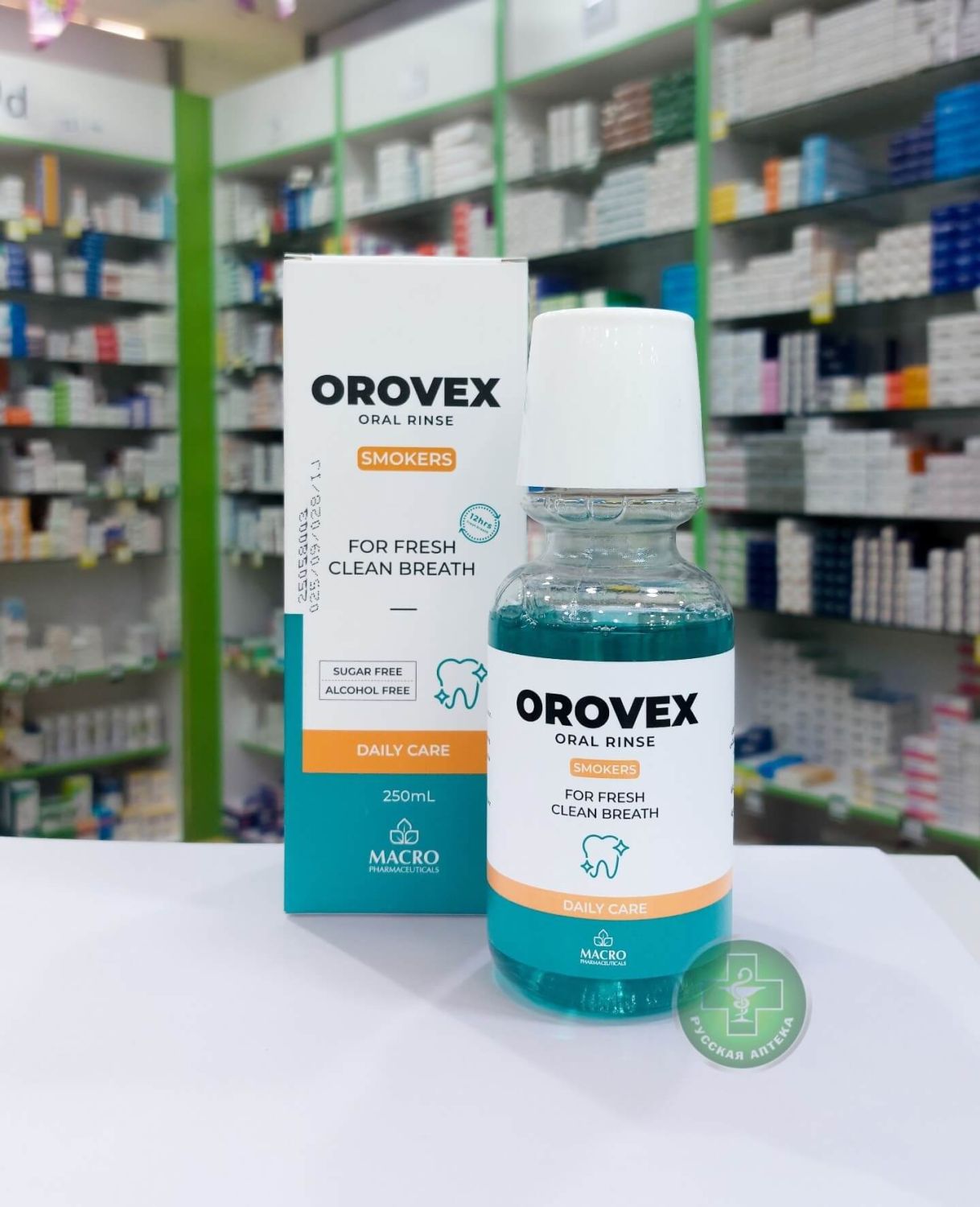 Orovex Mouthwash anti-plaque & tobacco odor control 250 ml
