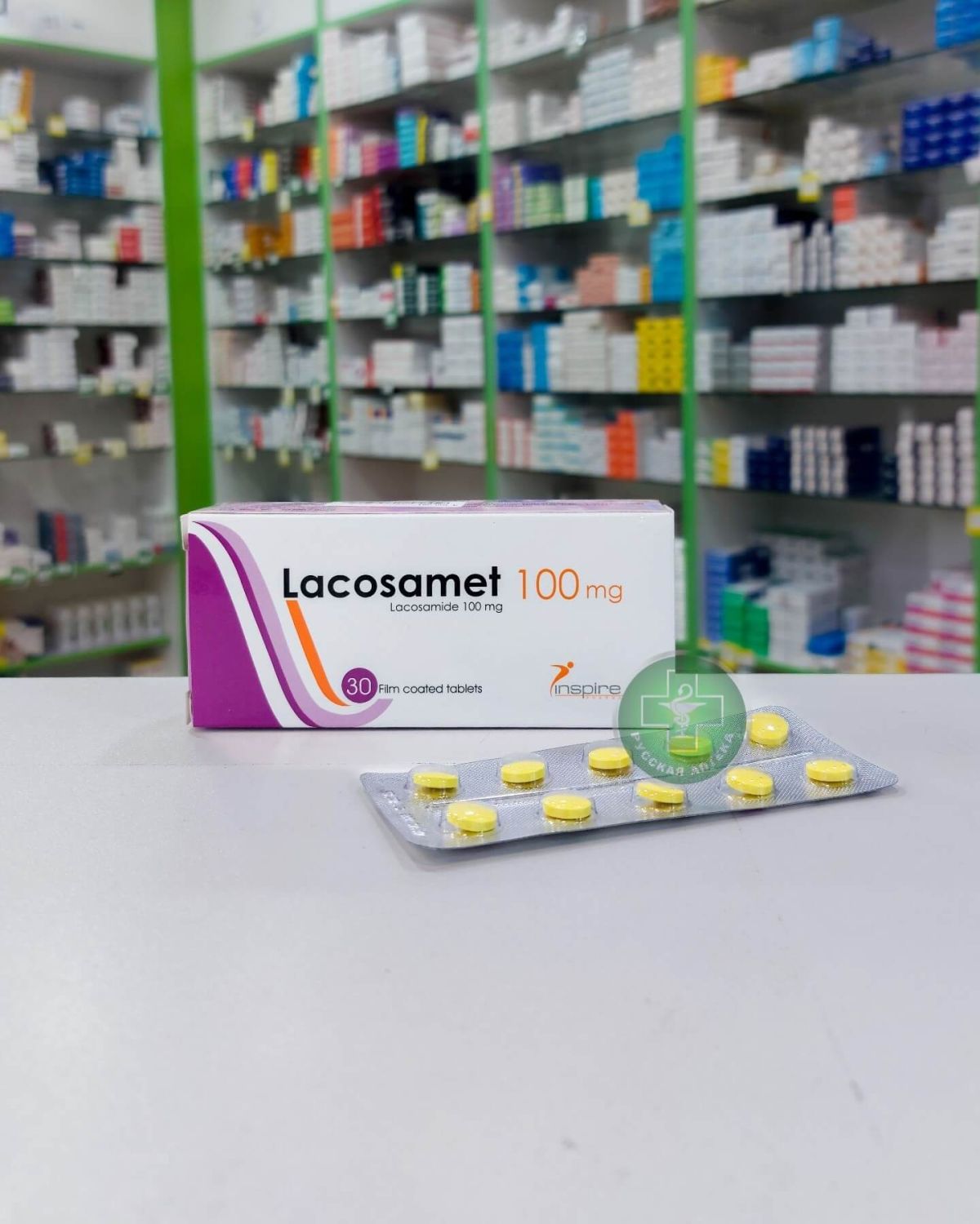 Lacosamet 100 mg 30 tablets