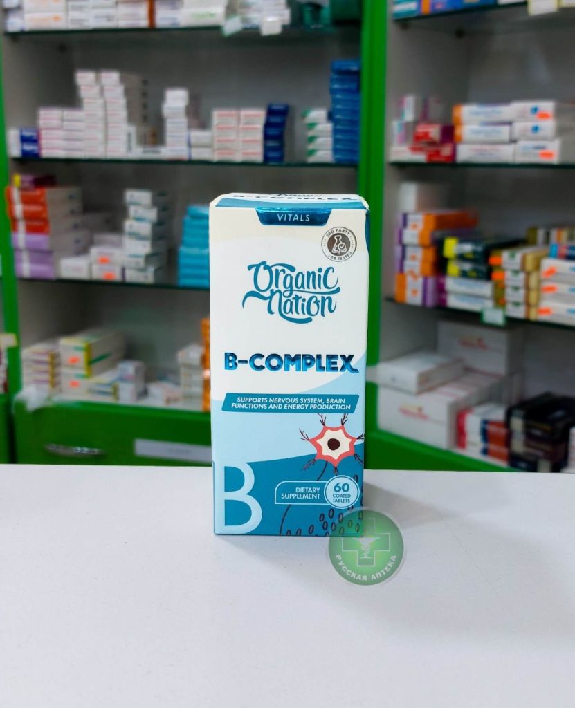 Organic Nation B-Complex 60 tablets