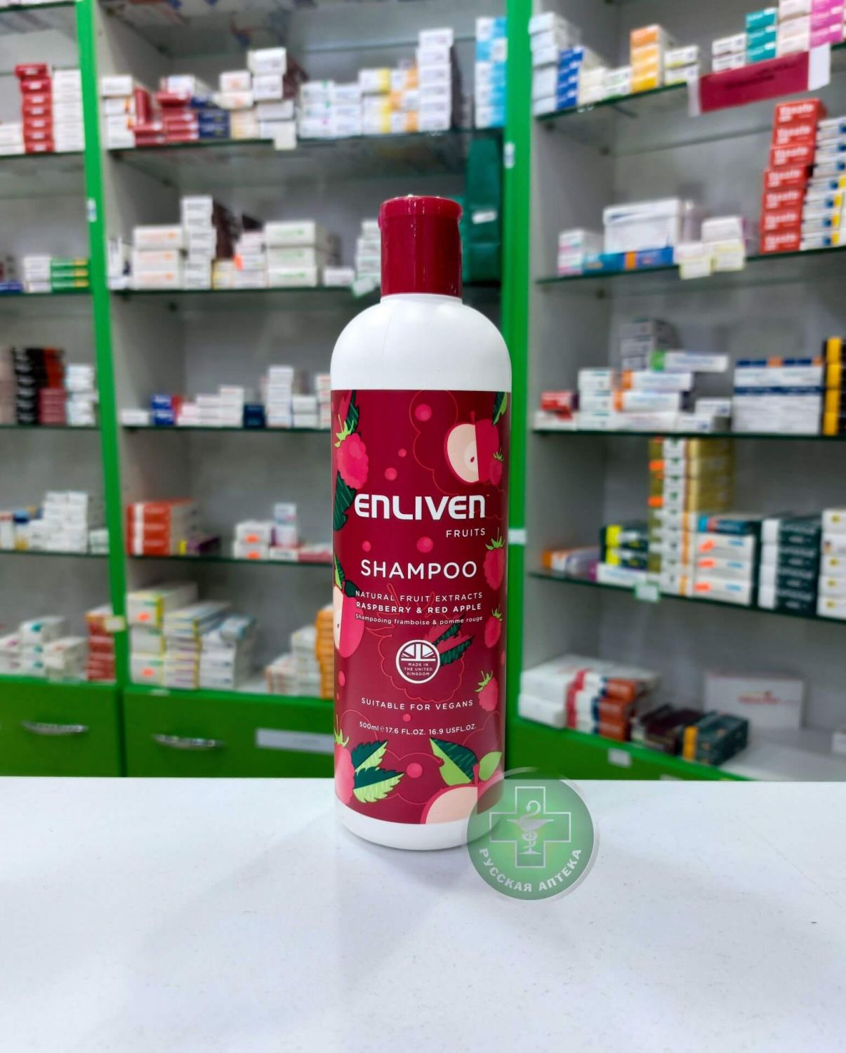 Enliven Fruits Шампунь с экстрактами малины и красного яблока 500 мл