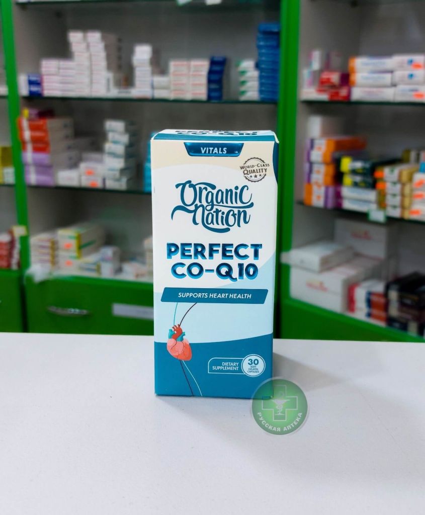 Organic Nation Perfect Co Q10 100 мг для здоровья сердца 30 капсул