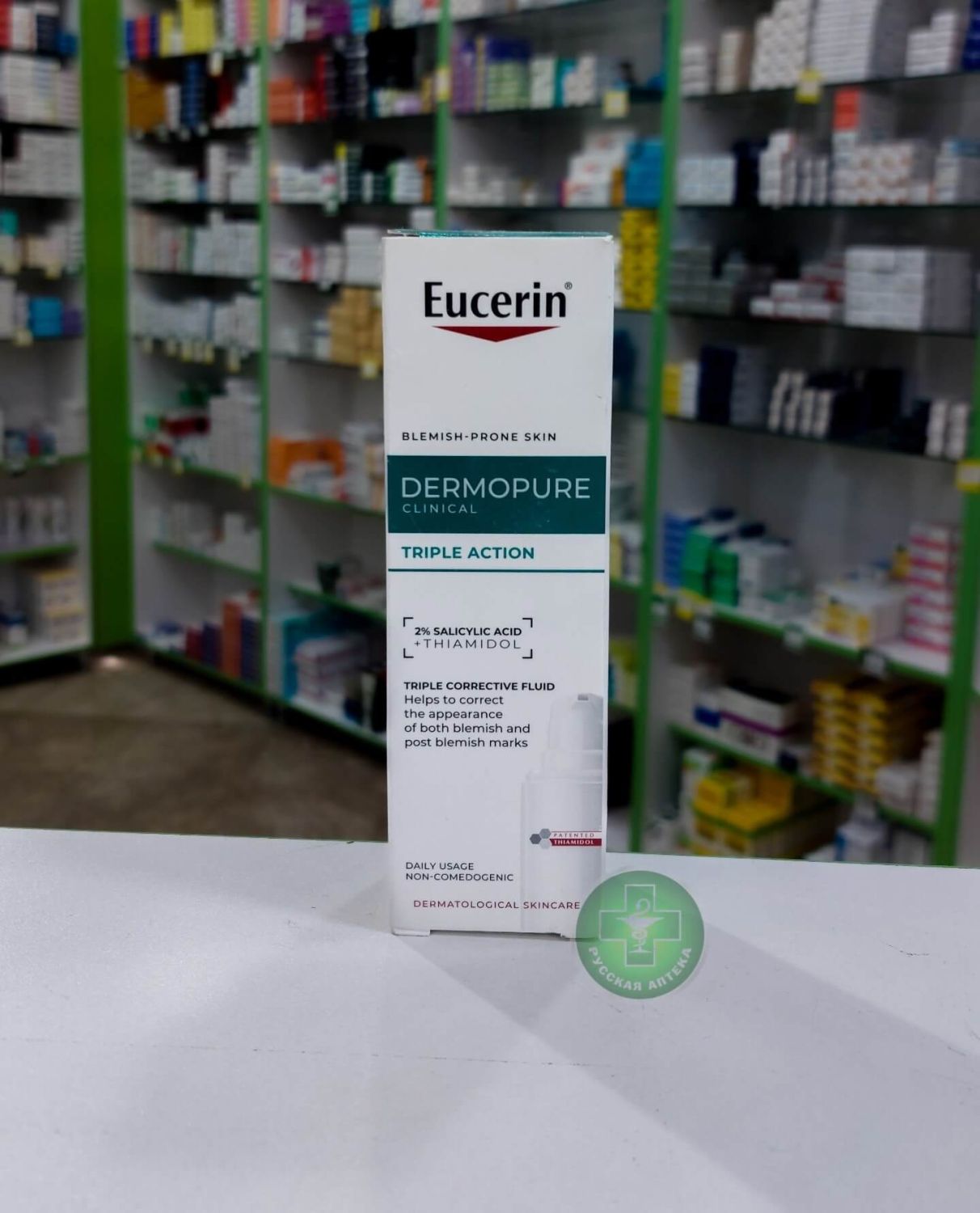 Eucerin Dermopure Clinical Triple action corrective fluid for blemish-prone skin 40 ml