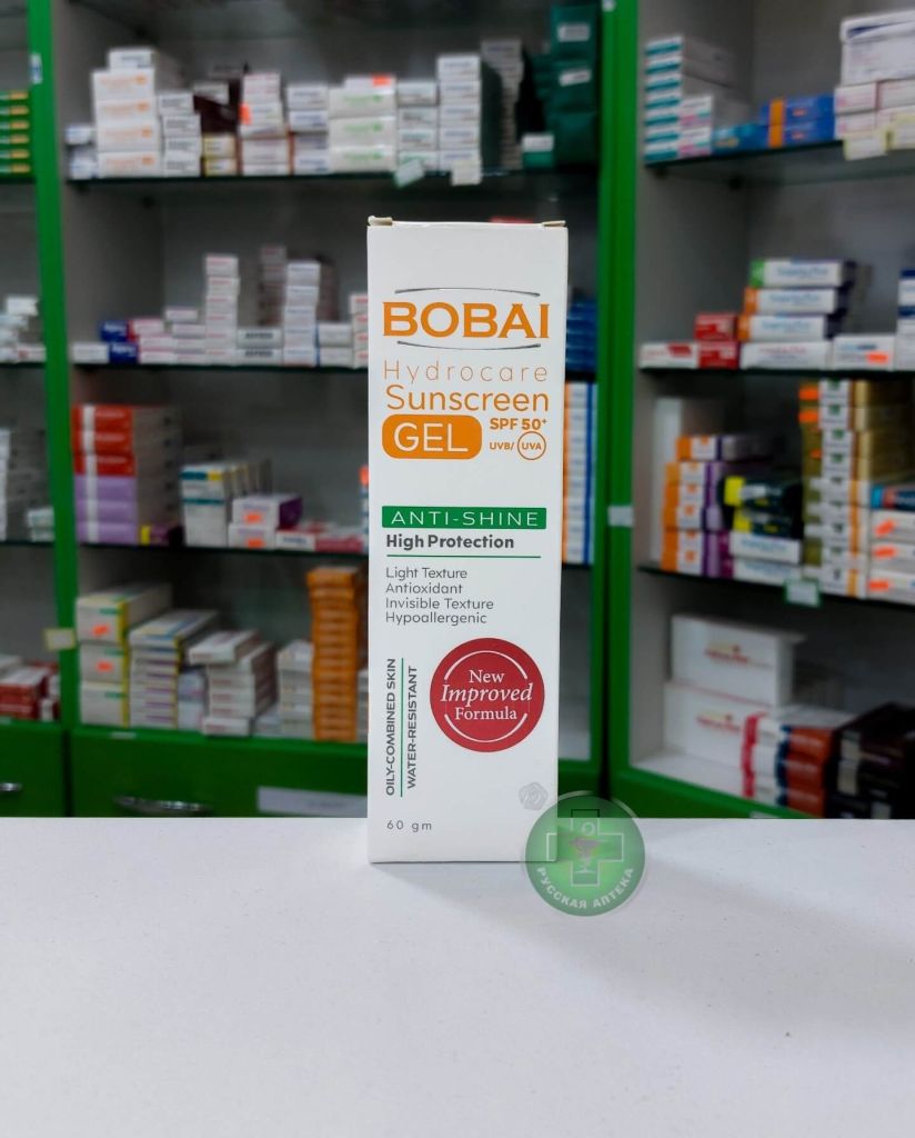 Bobai Hydrocare anti-shine sunscreen gel for oily and combination skin SPF 50+ 60 g