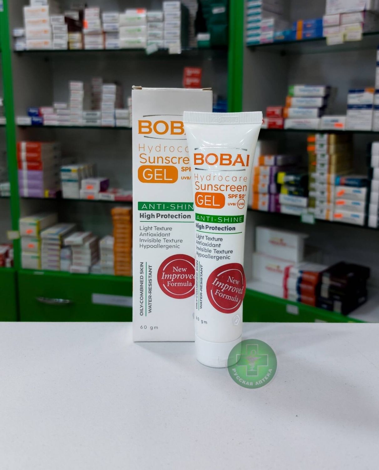 Bobai Hydrocare anti-shine sunscreen gel for oily and combination skin SPF 50+ 60 g