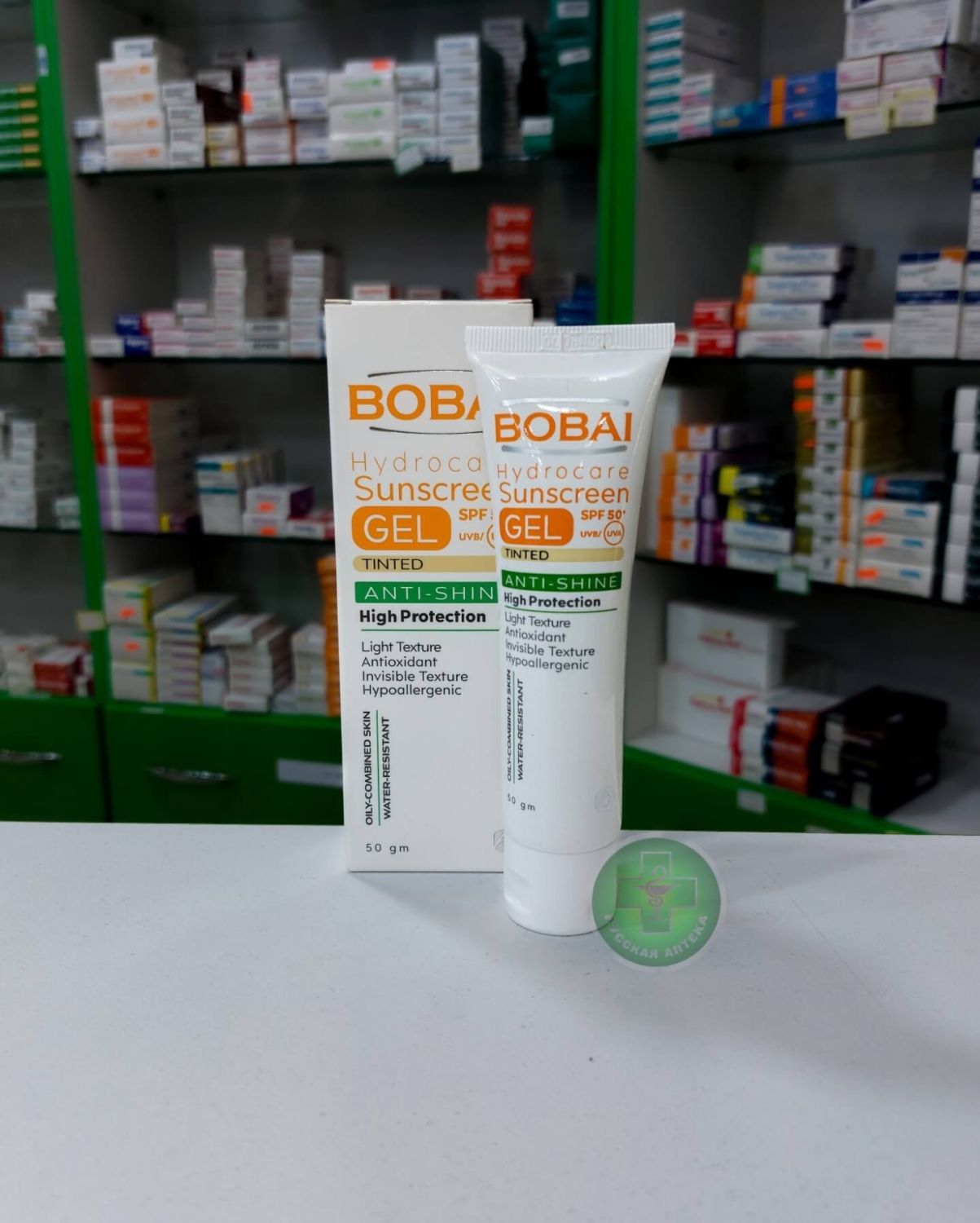 Bobai Hydrocare Солнцезащитный тонирующий гель SPF 50+ 50 г