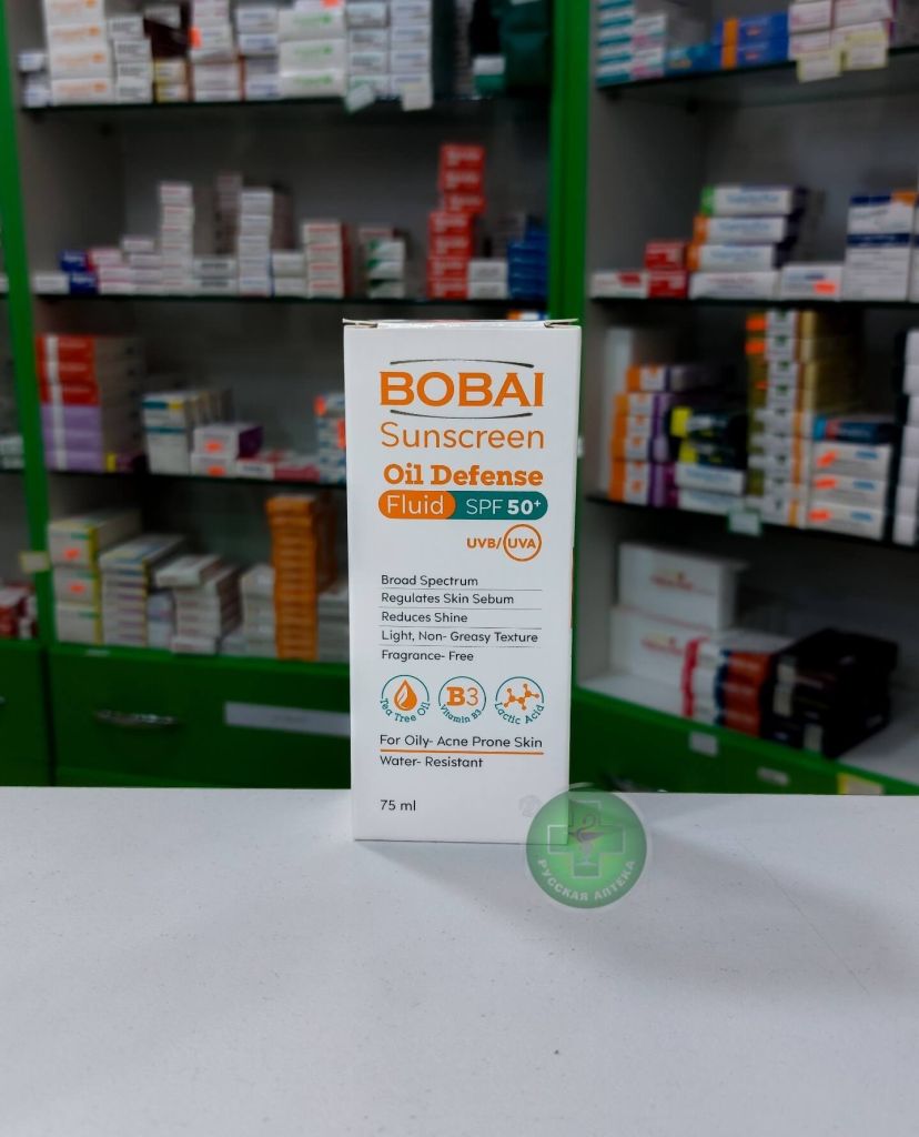 Bobai Sunscreen oil defense Флюид солнцезащитный для жирной и проблемной кожи SPF 50+ 75 мл