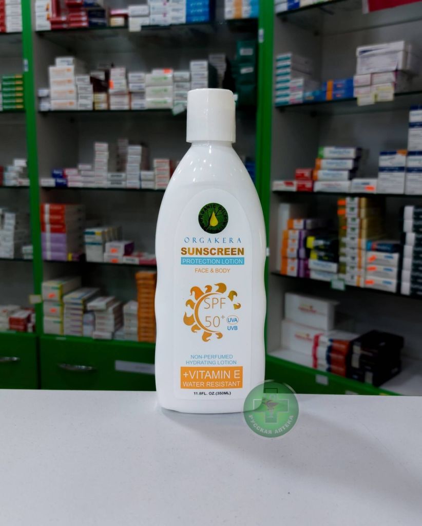 Orgakera Солнцезащитный лосьон для лица и тела SPF 50+ 350 мл