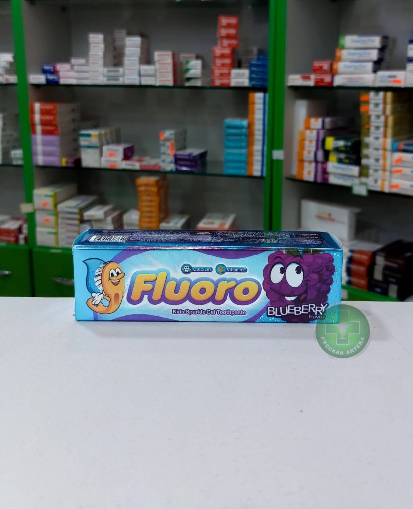 Fluoro Kids toothpaste with blueberry flavor 50 g