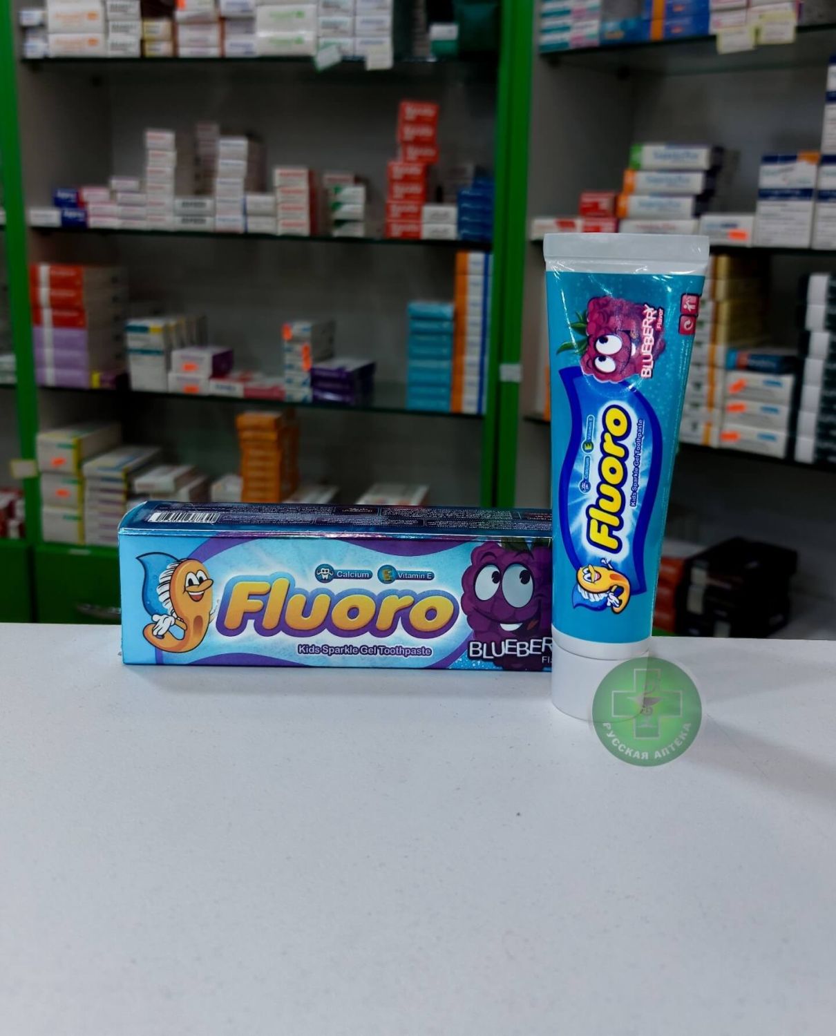 Fluoro Детская зубная паста с ароматом черники 50 г