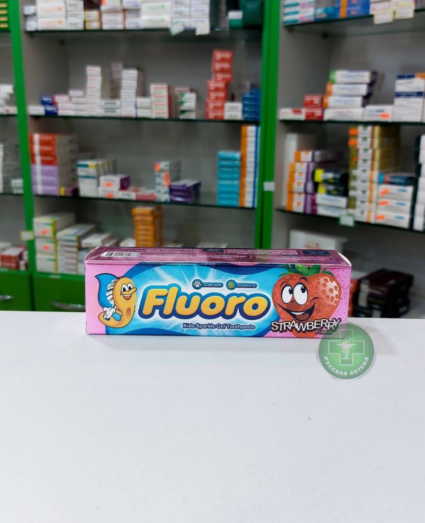 Fluoro Kids Gel toothpaste with strawberry flavor 50 g