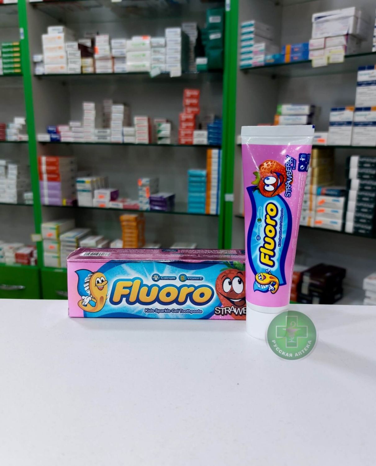 Fluoro Kids Gel toothpaste with strawberry flavor 50 g