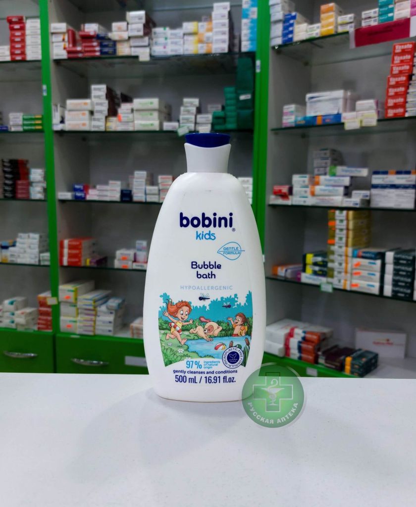 Bobini Kids Bubble Bath Gentle Formula Hypoallergenic 500 ml