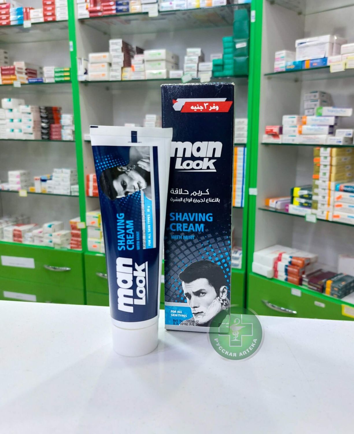 Eva Man Look Крем для бритья с мятой для всех типов кожи 80 г
