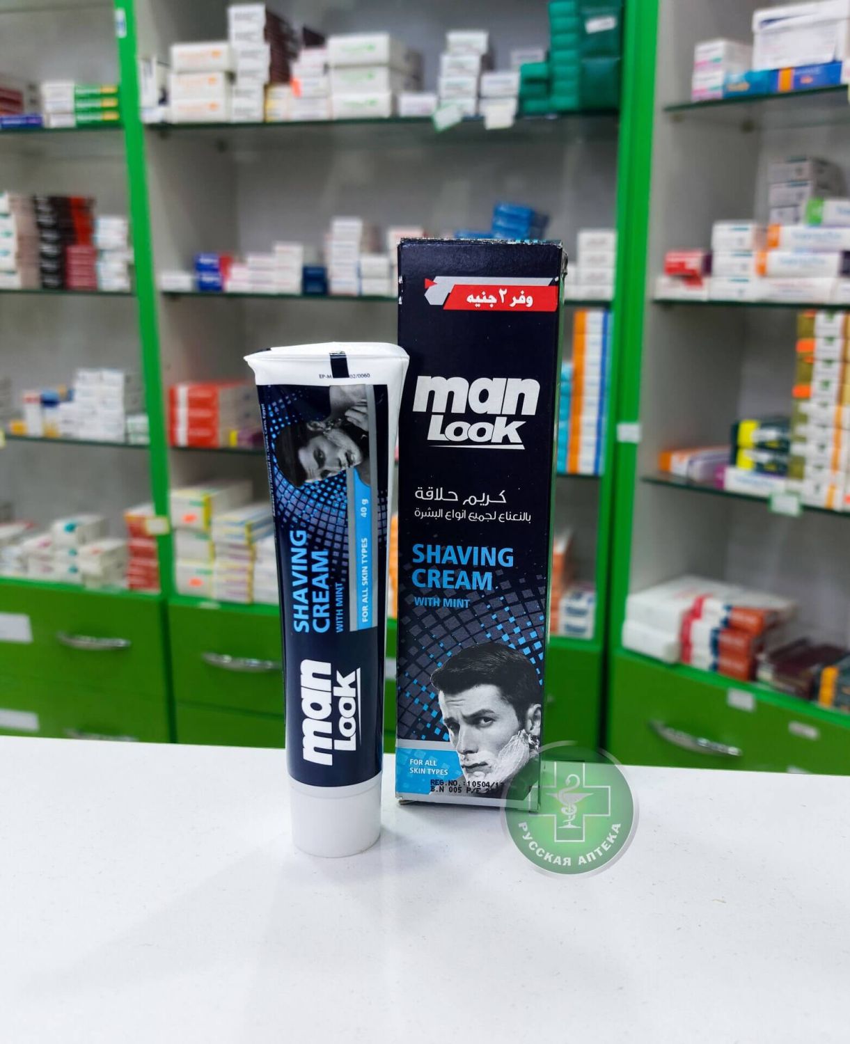 Eva Man Look Крем для бритья с мятой для всех типов кожи 40 г