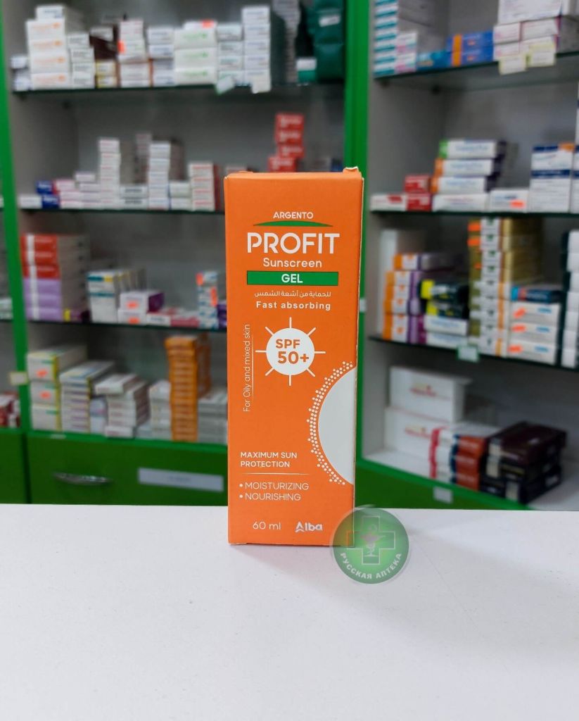 Argento Profit Sunscreen gel SPF 50+ for oily and combination skin 60 ml