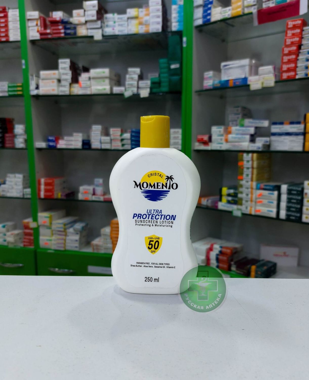 Cristal Momento Солнцезащитный лосьон SPF 50 с ультра защитой 250 мл