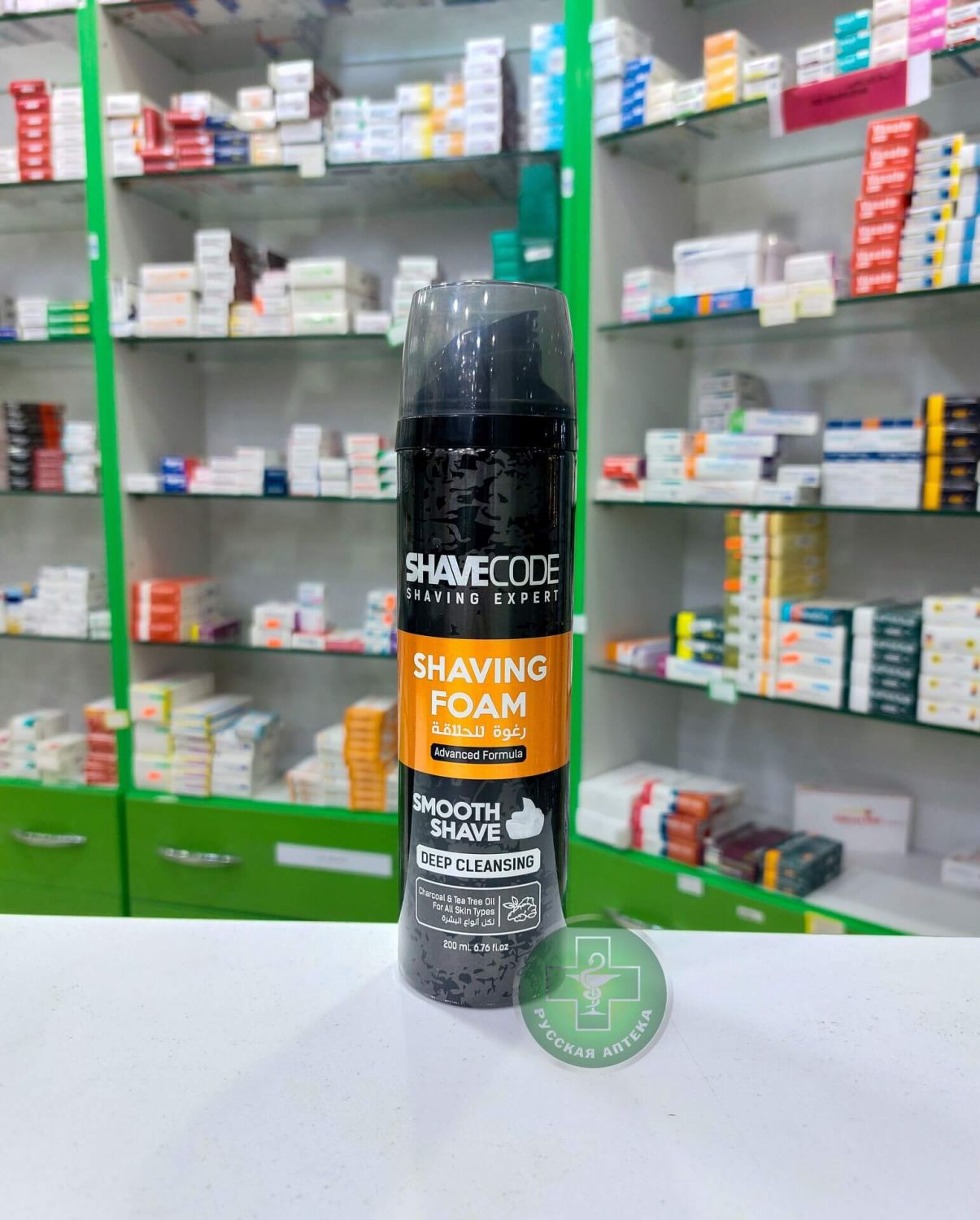 Shave Code Shaving foam with charcoal & tea tree oil 200 ml