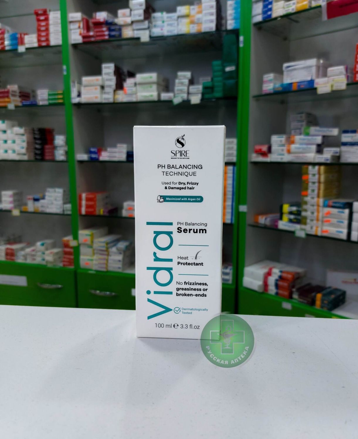Vidral pH Балансирующая сыворотка для сухих и повреждённых волос с натуральными маслами, омега 3-6-9, пантенолом, витамином Е и термозащитным эффектом 100 мл