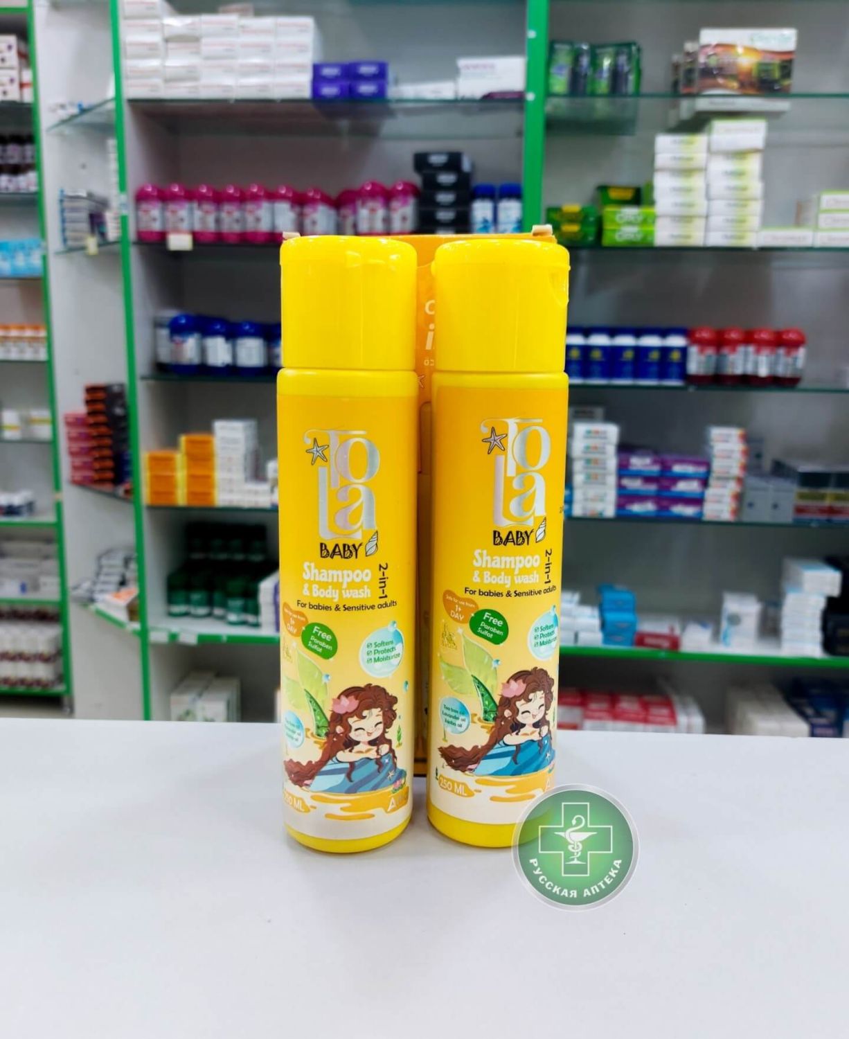 Tola Baby Shampoo & Body Wash 2-in-1 Pack from the first months of life 2 bottles