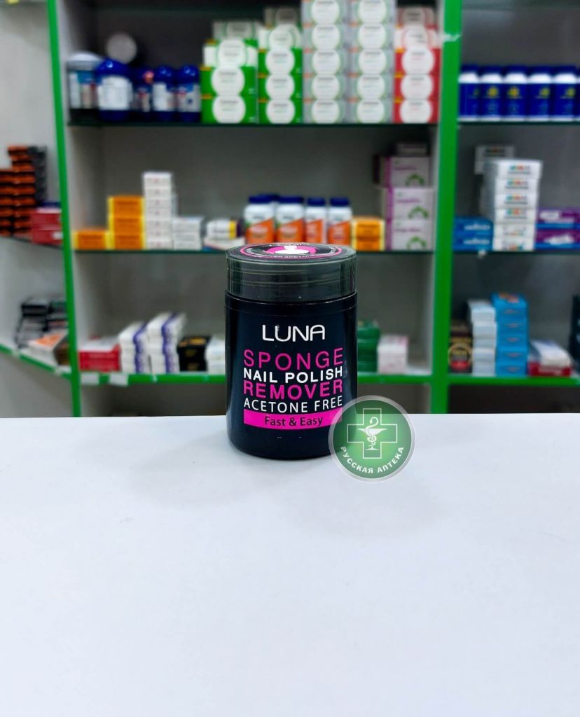 Luna Sponge nail polish remover acetone-free 30 ml