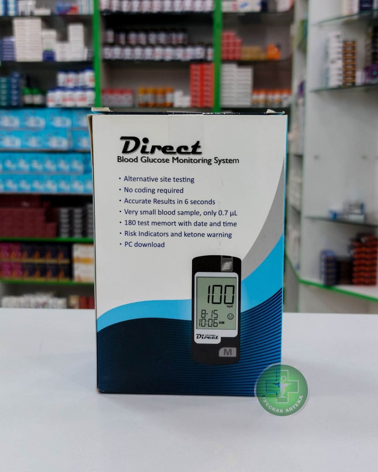 Kmeter Direct Глюкометр система мониторинга уровня глюкозы в крови 1 штука