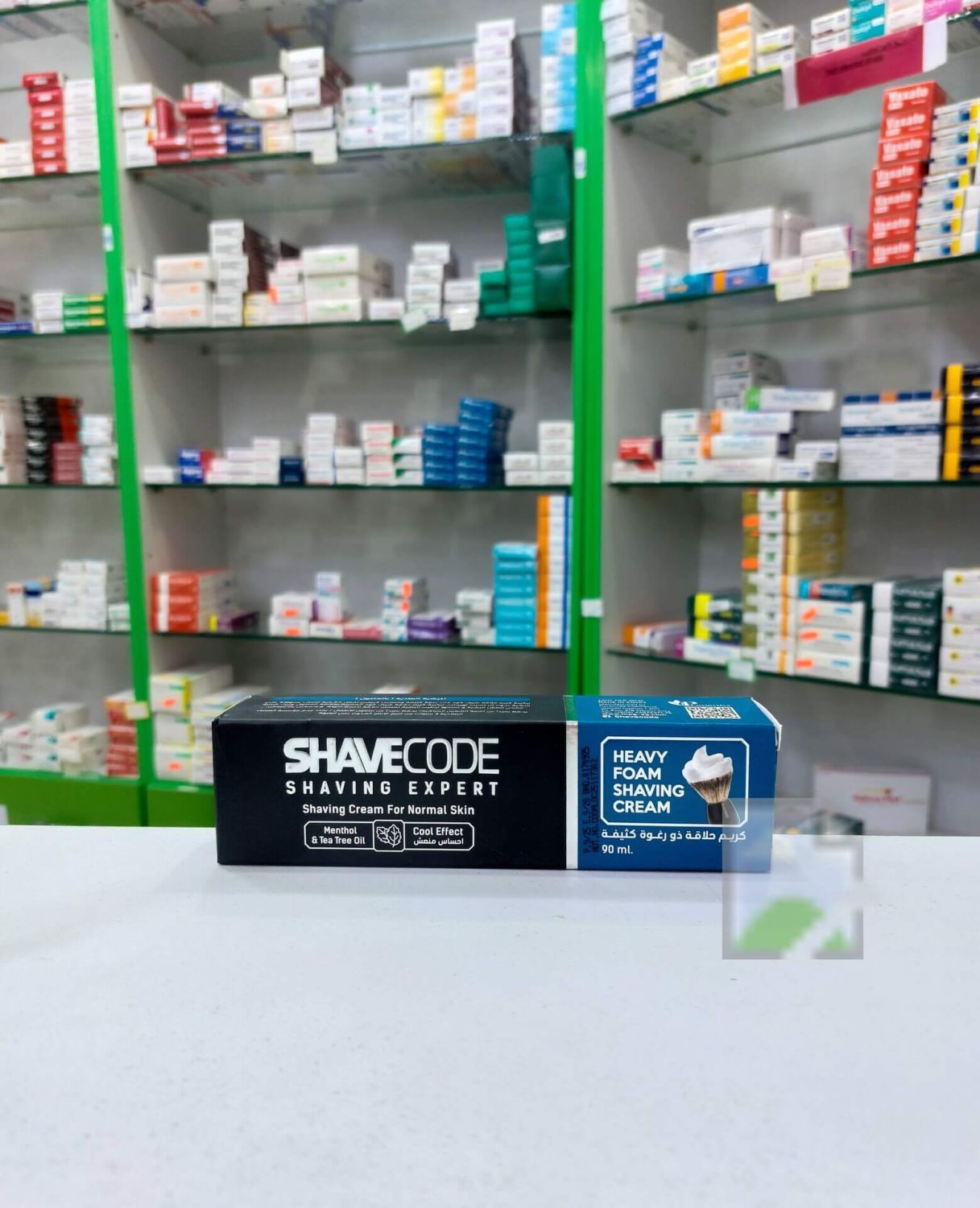 Shave Code Shaving foam cream with menthol & tea tree oil for normal skin 90 ml