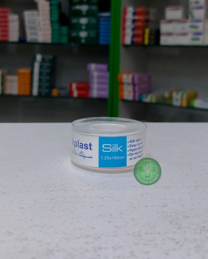 Silkplast Шёлковый лейкопластырь на тканевой основе 1,25 см × 180 см 1 рулон