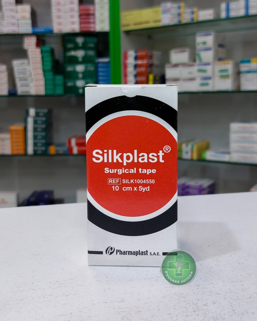Silkplast Лейкопластырь хирургический на тканевой основе 10 см × 4,57 м 1 штука