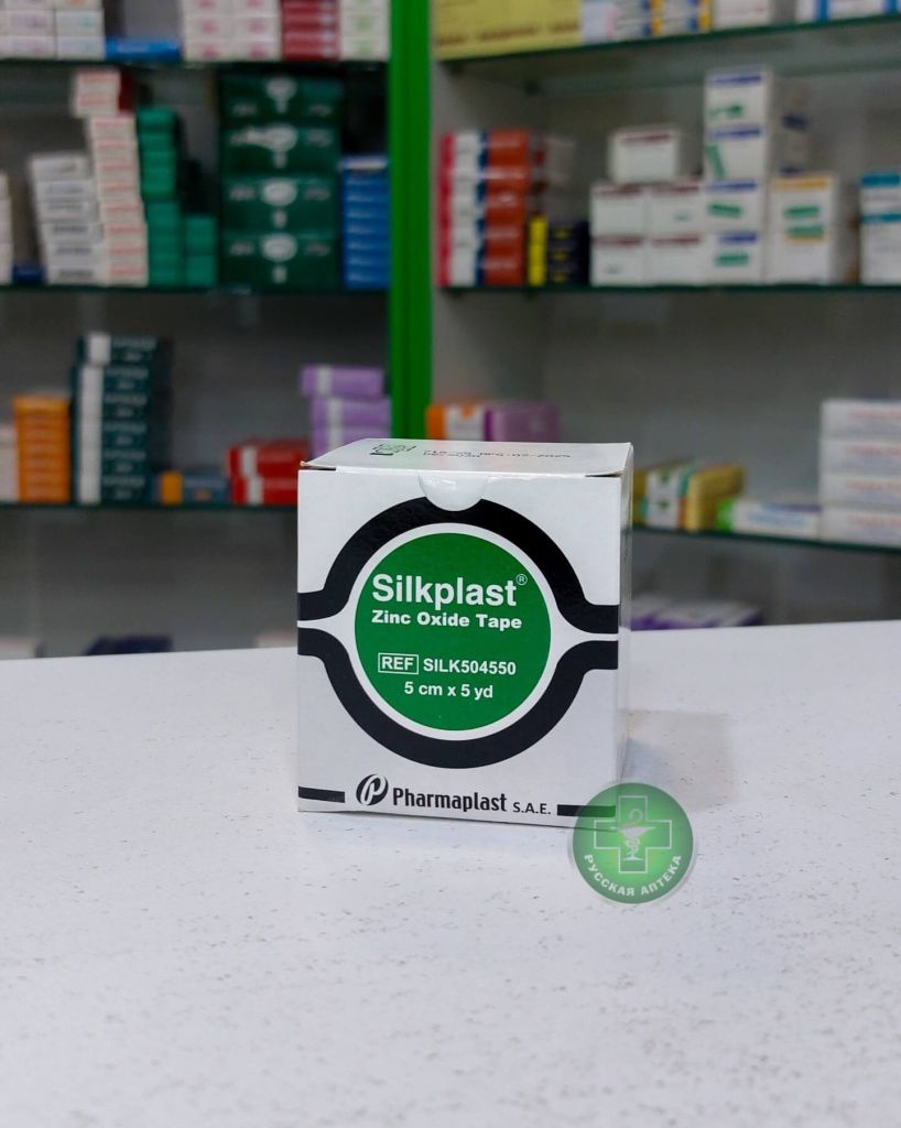 Silkplast Лейкопластырь цинк-оксидный на тканевой основе 5 см × 4,57 м 1 штука