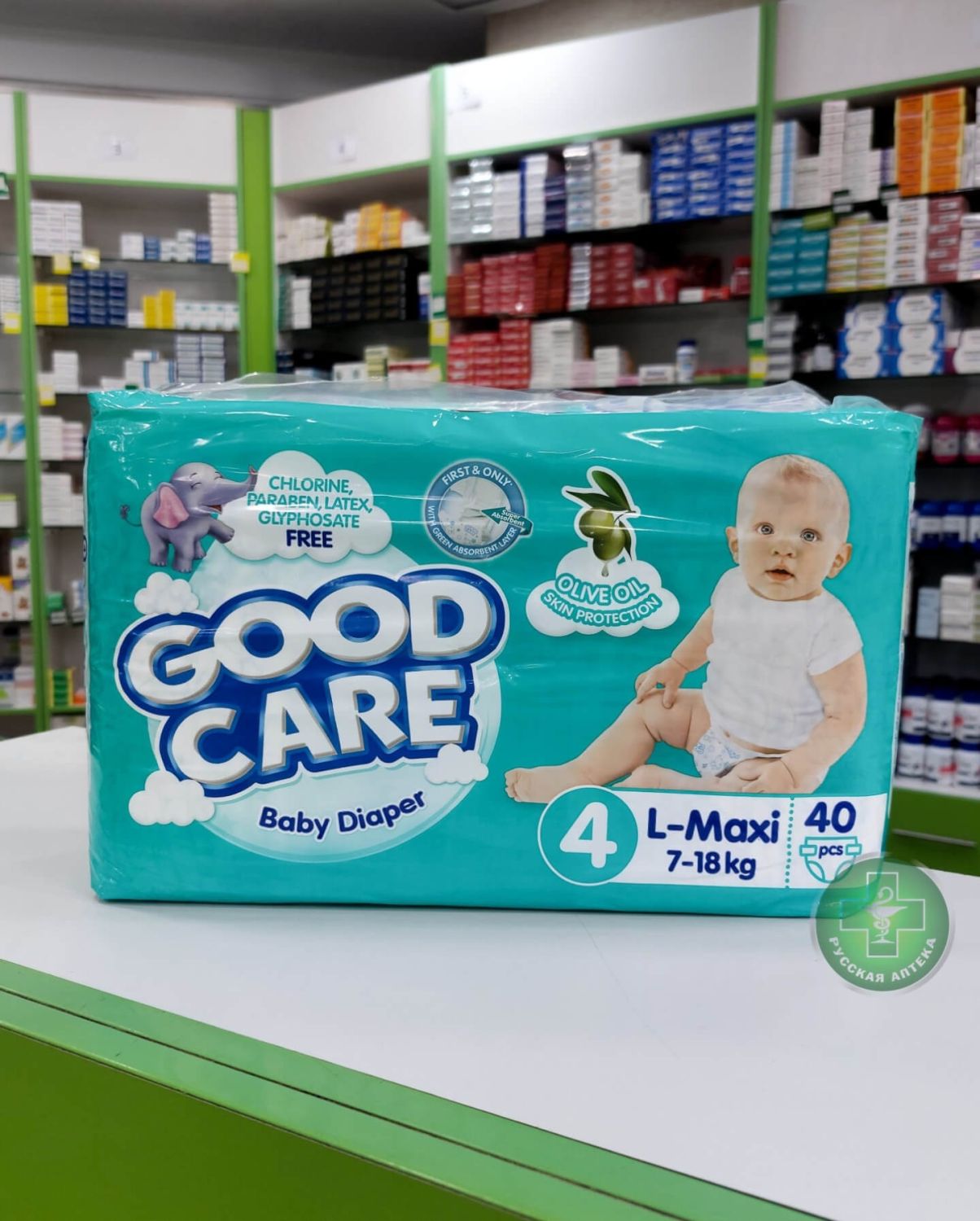 Good Care Детские подгузники размер 4, 7–18 кг, 40 штук