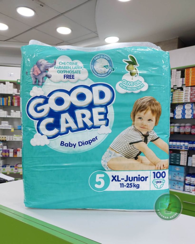 Good Care Детские подгузники размер 5, 11–25 кг, 100 штук